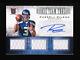 1/1 Russell Wilson 2012 Panini Momentum Rc Team Threads Auto Jersey Number 3/15