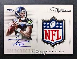 1/1 Russell Wilson 2012 Prime Signatures Football Rookie Auto Card NFL Shield