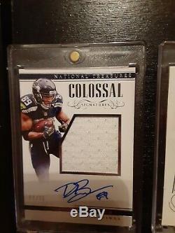 15 Card Seahawk Auto Lot National Treasures Russell Wilson Marshawn Bobby Wagner