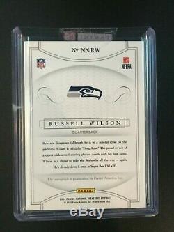 15 National Treasures Notable Nicknames /25 Auto Autograph #25/25 Russell Wilson
