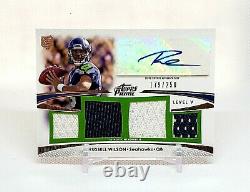 #175/250 Russell Wilson RC Auto Relic Patch 2012 Topps Prime Seahawks Rookie