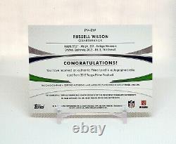 #175/250 Russell Wilson RC Auto Relic Patch 2012 Topps Prime Seahawks Rookie
