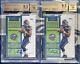 (2) Russell Wilson 2012 Contenders Rookie Ticket Rc Bgs 9.5 10 Auto Both Gem+