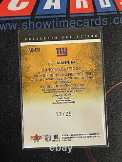2004 Flair Eli Manning Auto Rookie 12/25 RC SP Rare NY Giants