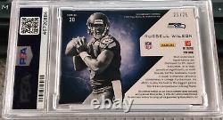 2012 Absolute War Room Prime Russell Wilson Auto Patch #21/25 PSA 9 Mint