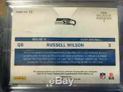 2012 Black Friday Russell Wilson Rookie Material Relic Auto Seahawks RC SSP 1/1
