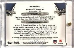 2012 Bowman Sterling 1/1 RUSSELL WILSON #3/66 Gold Refractor Rookie Patch Auto