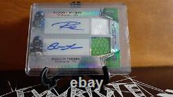 2012 Bowman Sterling Prism Refractor Russell Wilson dual patch auto RC 109/110