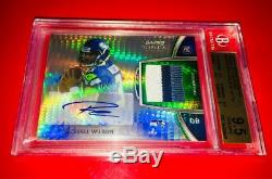 2012 Bowman Sterling Prism Refractors #BSARRW Russell Wilson RC Auto Patch /36