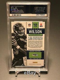 2012 Contenders #225 RUSSELL WILSON AUTO RC BLUE JERSEY PSA 10 Autograph Rookie