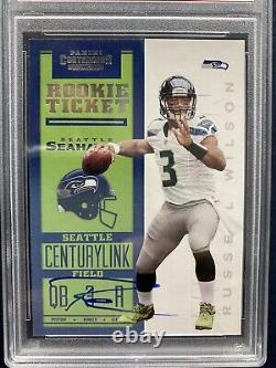2012 Contenders #225 Russell Wilson RC Auto Variation White Jersey /25 PSA 10