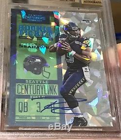 2012 Contenders Cracked Ice Russell Wilson RC Auto BGS 9.5/10