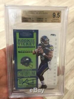 2012 Contenders Russell Wilson ON CARD AUTO Rc 9.5/10 SP/550