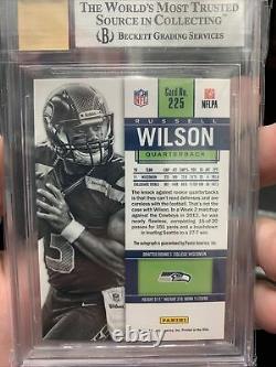 2012 Contenders Russell Wilson Rookie Ticket Auto BGS 9 Mint Great Subs