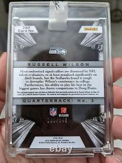 2012 Crown Royale RUSSELL WILSON #280 RC PATCH AUTO /349