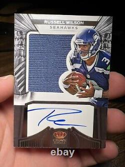 2012 Crown Royale Russell Wilson Prime Rookie Patch Auto RC #/349 Y360
