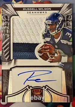 2012 Crown Royale Russell Wilson Rookie RC Auto Patch RPA #/149 On Card Auto