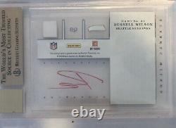 2012 Elite Rookie Inscriptions Russell Wilson Red Bgs 9.5 Auto 10 Sp Ssp Rc/40