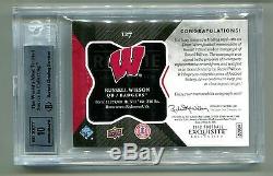 2012 Exquisite Collection Russell Wilson Patch Auto Rc 35/150 Bgs 9 F7810514