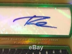 2012 Finest Russell Wilson RC Gold Patch Auto Jersey#/75 Graded BGS 10 PRISTINE