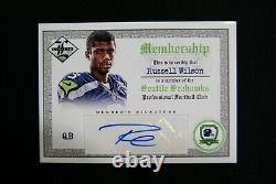 2012 Leaf Limited Members Signatures Russell Wilson Auto Rare HTF RC # 23/25