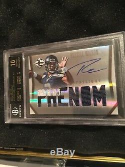 2012 Limited Gold Russell Wilson Auto Patch 3/25 Black Label Rookie Autograph RC