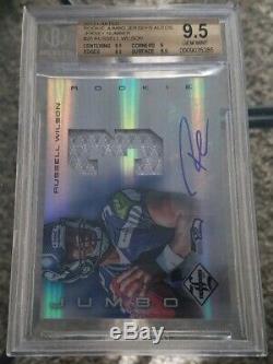2012 Limited Russell Wilson JUMBO JERSEY AUTO RC SP /49 BGS 9.5 GEM MINT HOT