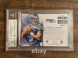 2012 Limited Russell Wilson Jumbo Auto Jersey RC #/49 BGS 9/10 Mint