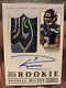 2012 National Treasures Russell Wilson Black 15/25 Rookie Patch Auto Rc Jsy Logo
