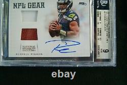 2012 National Treasures NFL Gear Combos Russell Wilson RC # 2/49 BGS 9 with 9 AUTO