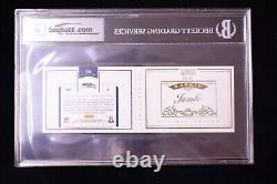 2012 National Treasures Russell Wilson RC AUTO Jumbo Patch BGS 9/10 #29 38/99