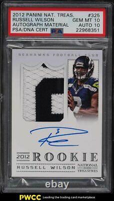 2012 National Treasures Russell Wilson ROOKIE RC PATCH /99 PSA 10 AUTO PSA 10