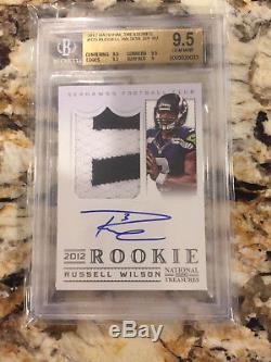 2012 National Treasures Russell Wilson RPA BGS 9.5/10 Auto
