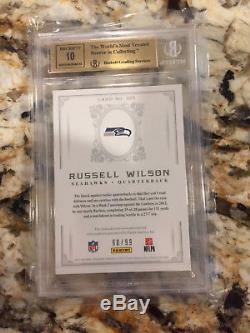 2012 National Treasures Russell Wilson RPA BGS 9.5/10 Auto