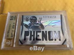 2012 PANINI LIMITED PATCH AUTO RC /299 RUSSELL WILSON BGS 9.5/10 grt subs 4/9.5