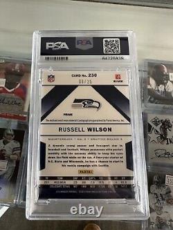 2012 Panini Absolute Premiere Materials 8/25 Russell Wilson Rc Psa Auto 10