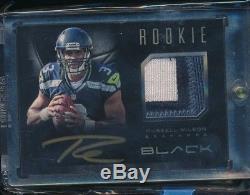 2012 Panini Black Russell Wilson 3 Color RC PATCH AUTO AUTOGRAPH Rookie 132/349