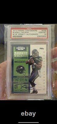 2012 Panini Contenders #225 Russell Wilson Auto Rookie RC Gem Mint PSA 10