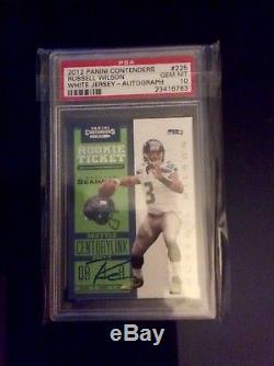 2012 Panini Contenders #225 Russell Wilson Rookie Auto White Jersey PSA 10