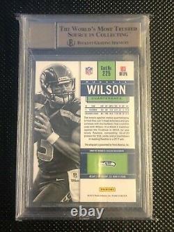 2012 Panini Contenders Blue Jersey Russell Wilson ROOKIE RC AUTO #225 BGS 9.5
