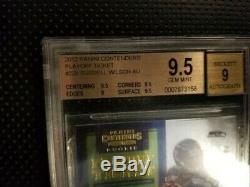 2012 Panini Contenders PLAYOFF TICKET Russell Wilson ROOKIE BGS 9.5 AUTO 9