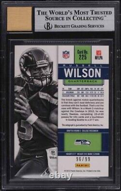 2012 Panini Contenders RUSSELL WILSON Playoff Ticket Auto RC #/99 BGS 9/10 PMJS