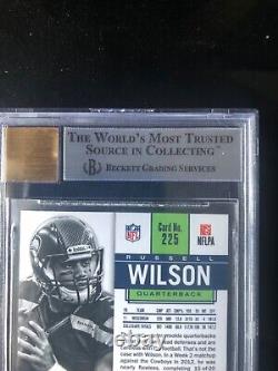 2012 Panini Contenders RUSSELL WILSON Playoff Ticket Auto RC #/99 BGS 9 Mint