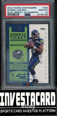 2012 Panini Contenders Rookie Ticket Auto Russell Wilson #225