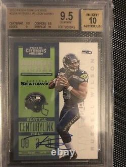 2012 Panini Contenders Russell Wilson RC Auto BGS 9.5/10