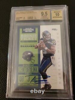 2012 Panini Contenders Russell Wilson Rookie Auto only 550 made Bgs 9.5 10 PSA