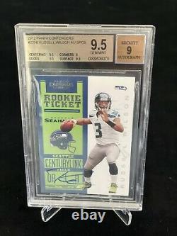 2012 Panini Contenders Russell Wilson Rookie Auto white jersey SP RC