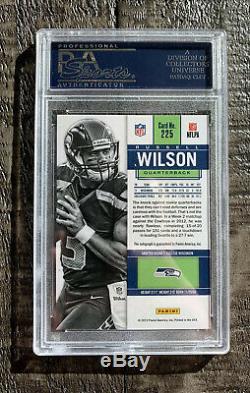 2012 Panini Contenders Russell Wilson Rookie Ticket Auto On Card Autograph PSA 9