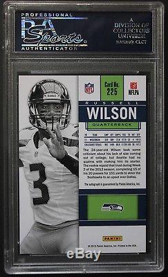 2012 Panini Contenders White Jersey Russell Wilson Sp Rookie Rc Auto Psa 10 Mint
