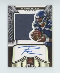 2012 Panini Crown Royal Russell Wilson RC Rookie Auto Patch Jersey /149